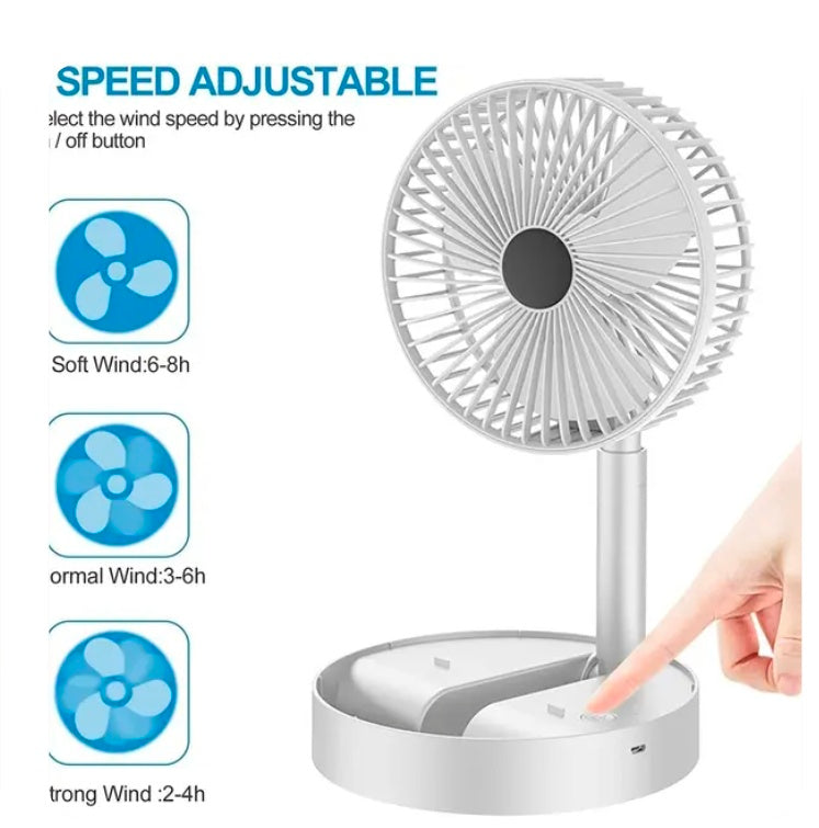 Powerful Rechargeable High Speed Table Desk Fan
